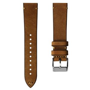 Cconnect Handmade Leather Watch Strap - Whiskey Brown