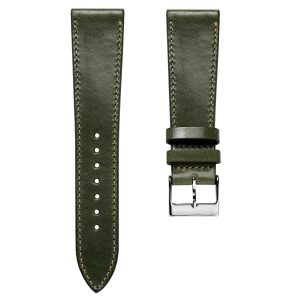 Cconnect Vintage Leather Watch Strap - Dark Green