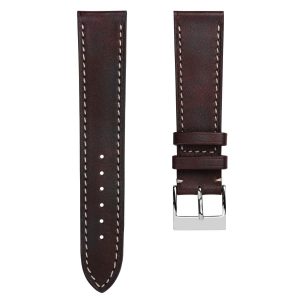 Cconnect Patina Calf Leather Watch Strap - Plum