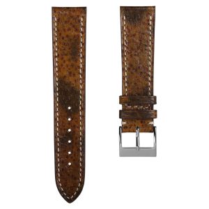 Cconnect Flat Leather Watch Strap - Ocean Brown