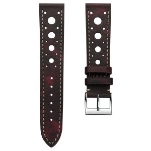 Cconnect Handmade Leather Watch Strap - Burgundy